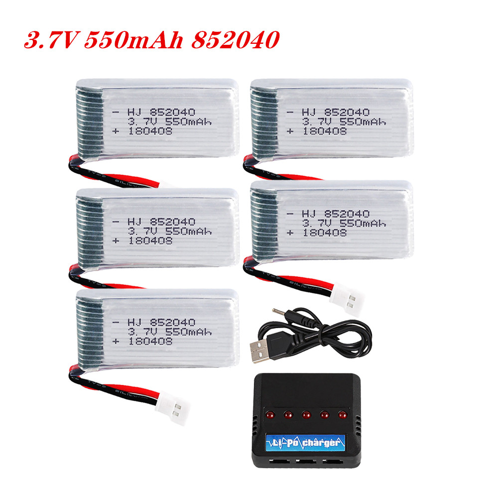 Drone Battery Charger - Bateria Lipo 3.7V 550mAh 25C 852040