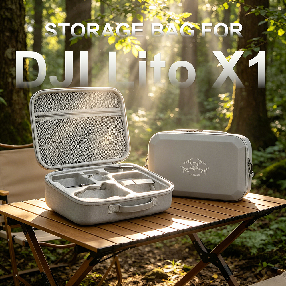 Drone Hard Shell Case - Bolsa de Armazenamento Dura em Couro