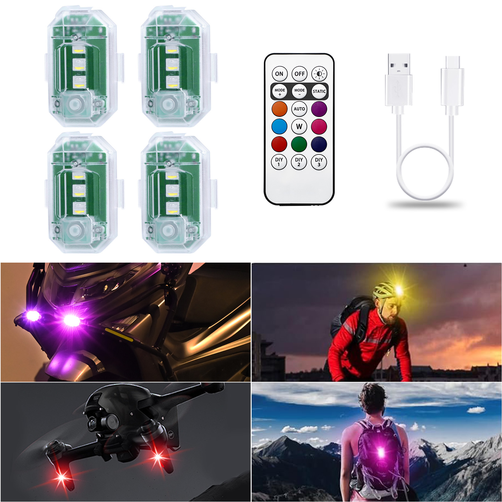 LECART Luzes Led Sem Fio para  - Drone Strobe Light avaliação e preço