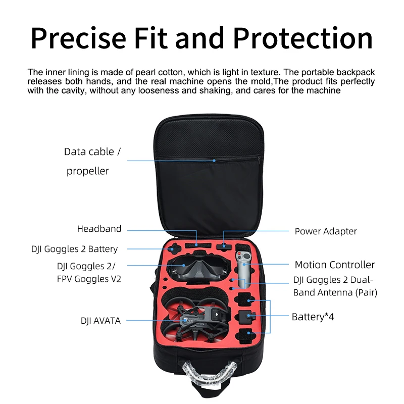 Caso portátil mochila náilon s - Drone Backpack avaliação e preço