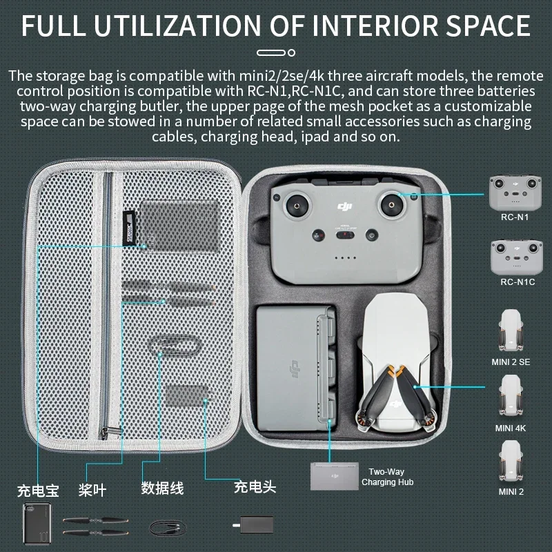 Mini 2 bolsa de ombro pu portá - Drone Carrying Case avaliação e preço