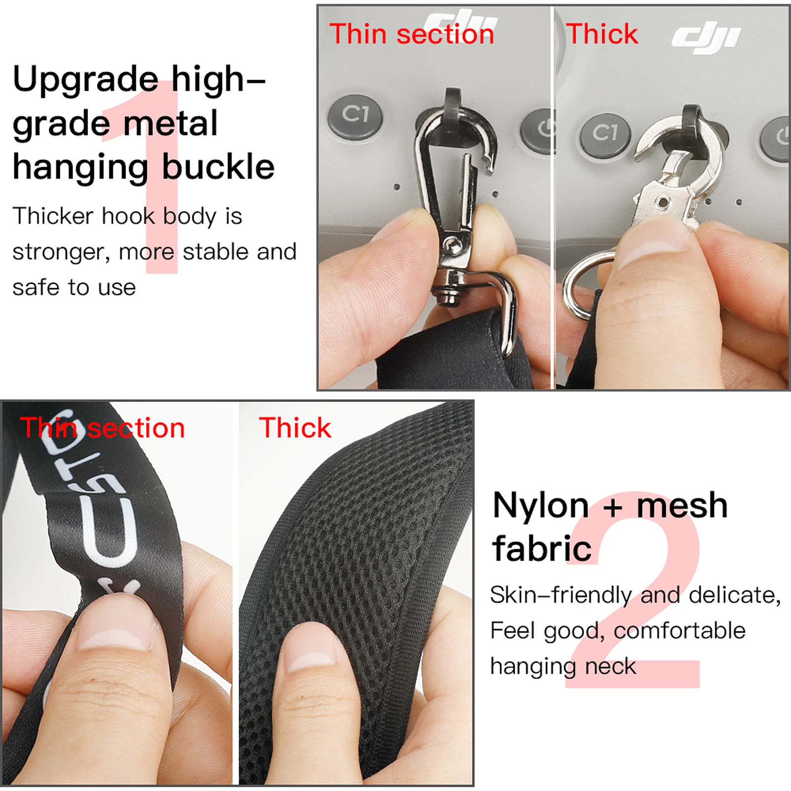 Para dji avata drone cordão pe - Drone Neck Strap avaliação e preço