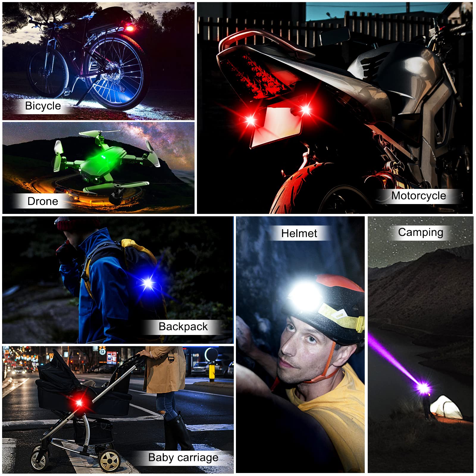 Luzes da motocicleta drone luz - Drone Strobe Light avaliação e preço