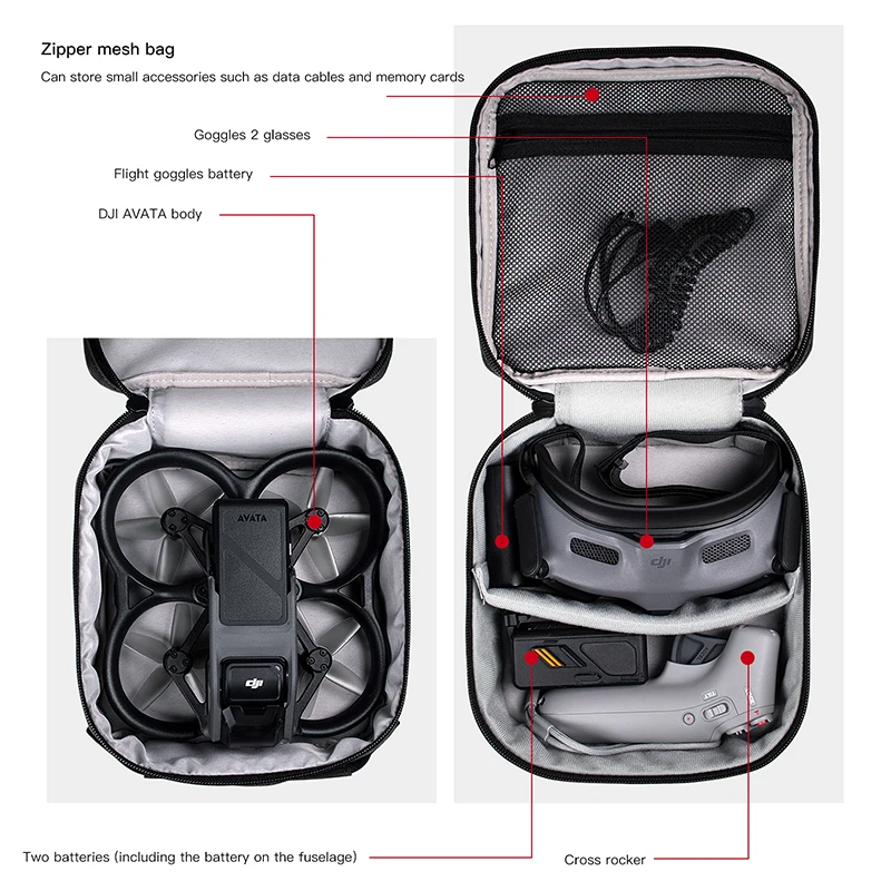 Caso portátil dupla camada de  - Drone Carrying Case avaliação e preço