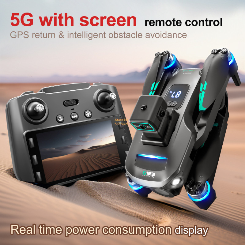 8k câmera dupla 5g wifi fpv co - Drone Power Bank avaliação e preço