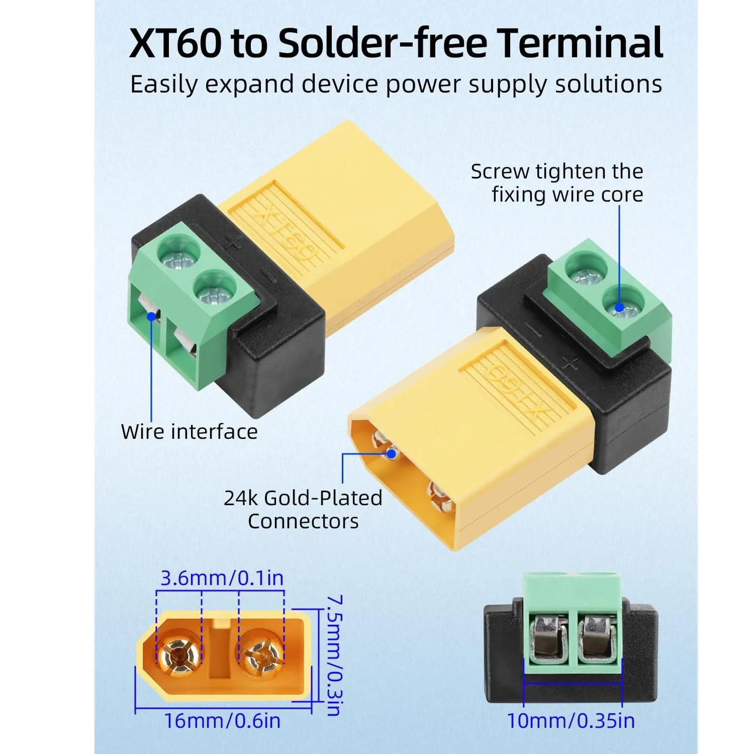 Adaptador Conector XT60 de 2 P - Drone Solar Charger avaliação e preço