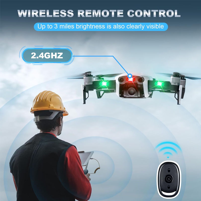 Sem fio led drone luz estrobos - Drone Strobe Light avaliação e preço