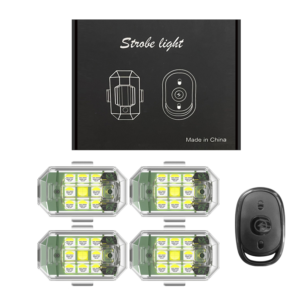 1/2/4 pces sem fio led drone l - Drone Strobe Light avaliação e preço